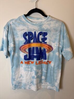 Space Jam A New Legacy Tie-Dye Graphic Tee - Blue & White